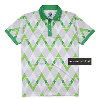 Eastlore Print Polo Shirt Golf Hexa 100% Original - Baju Golf Pria Branded 2XL