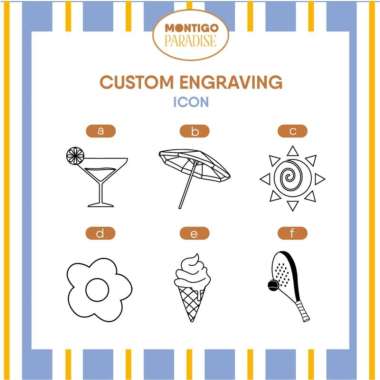 Montigo | Custom Engraving - Icon Montigo Paradise Top UMBRELLA