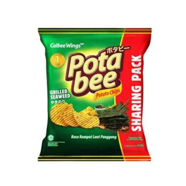 Potabee Keripik Kentang Rumput Laut Panggang Sharing Pack 120 gr