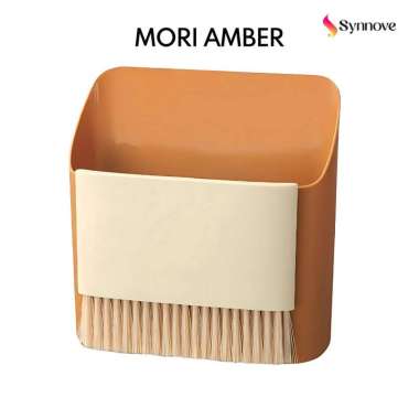 Sapu Pengki Set 2 in 1 Sapu Mini Set Serok Tempat Sampah Meja Sapu Kecil Untuk Mobil Mori Amber
