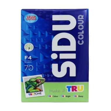 SIDU Kertas HVS Warna F4 ( Folio ) 70gr Copier 1 Rim (500 Lembar) Kertas Hvs F4 Kertas Fotocopy Hija