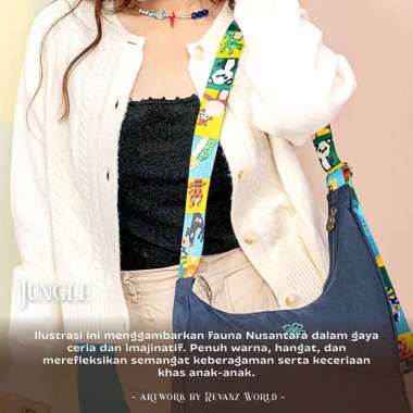 SOVLO Joyful June Shoulder Bag - Tas Bahu Wanita Jungle_RV