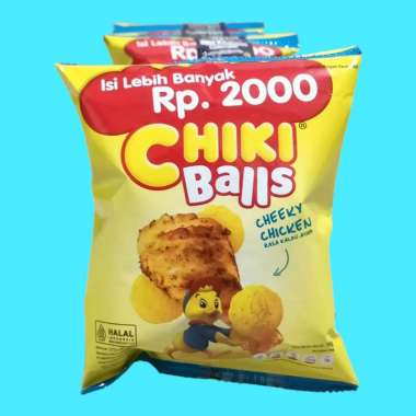 CHIKI BALLS Ayam, Coklat dan Keju Snack 16gr [10 pcs/renceng] Ayam