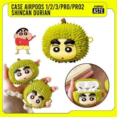 Case AirPods Shincan Durian Gen 1/ 2 /3 / Pro / Pro 2 Cover Earphone - Silicon softcase GEN 3