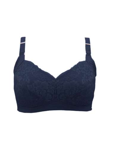 Wacoal Croire IB 3236 - Minimizer Bra - Full Cup Tanpa Kawat NAVY 80C