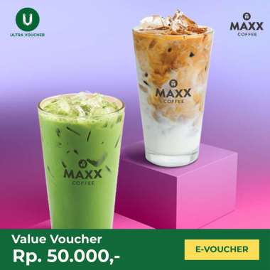 [PROMO] Voucher Digital Maxx Coffee Rp. 50.000 - Voucher Value