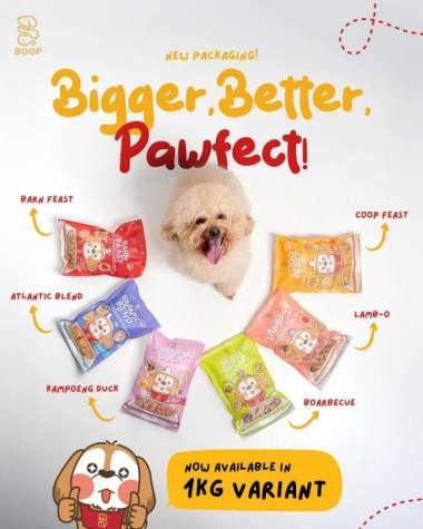 BOOP 1KG Lamb-o Dog Meals - Cooked Lamb Dog Food