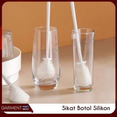Sikat Botol Silikon Elastis Pembersih Bottle Susu Bayi Cangkir Cleaner Brush Lentur Cuci Gelas