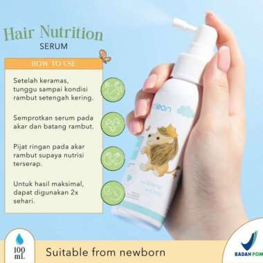 Mediclean Hair Nutrition Serum 100ml / Serum Rambut Anak Serum+Shampoo