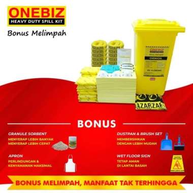 ONEBIZ Spill Kit Kimia 360 Liter - Alat Penanggulangan Tumpahan Bahan Kimia