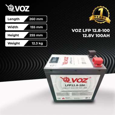 VOZ Lithium LifePO4 Case 12.8V 100Ah - VOZ LFP 12.8-100