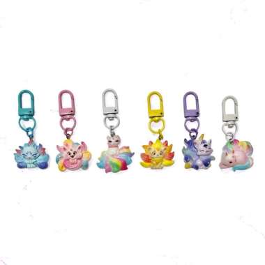 Gantungan Kunci Karakter Gumiho Kumiho Rubah Ekor Sembilan 9 Korea Fantasy Keychain Bagcharm Charm R