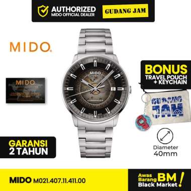 Jam Mido Commander Gradient M021.407.11.411.00 Dial Blue