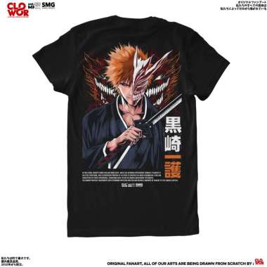 CLOWOR Kurosaki Ichigo Bleach Anime T-Shirt L