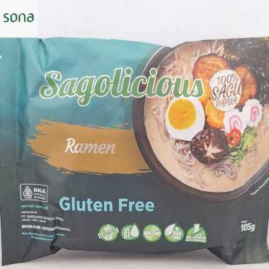 Ramen 105gr - Sagolicious - Mi Ramen - Mie Ramen Gluten Free - Mie Sagu Papua