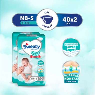 [2 Pcs] Sweety Silver Comfort NB-S 40s