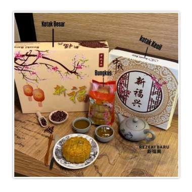 Kue Bulan Rezeki Baru isi 4 Bungkus Tanpa Kotak durian