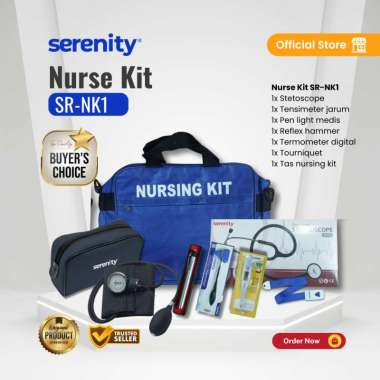 Serenity Nursing Kit SR NK1 | Nursing Kit Lengkap Mahasiswa Kedokteran & Keperawatan BLUE