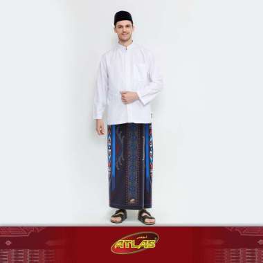 Sarung ATLAS Idaman 555 Harmoni Motif BHS SGT Hitam Biru 01