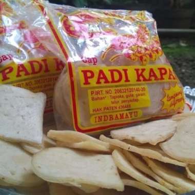 Kerupuk Udang Cap Padi Kapas 250gr Asli Indramayu Cirebon / Kerupuk Udang Padi Kapas Besar