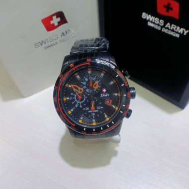 JAM TANGAN ROYAL ARMY RA 0592 MA ORIGINAL CRONO TGL AKTIF RANTAI HITAM ALL STAINLESS STEEL WATER RES