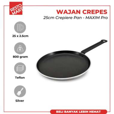 Fry Pan / Crepiere Pan / Teflon Anti Lengket 25 cm MAXIM PRO Bakelite Handle (1091695)