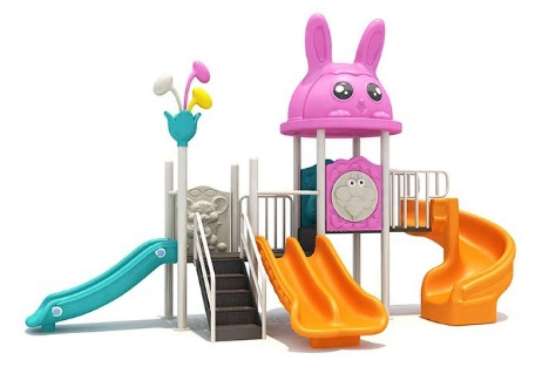 Outdoor Playground Perosotan Besar Taman Bermain Anak Playground Set Outdoor Mainan Anak Twin Slide
