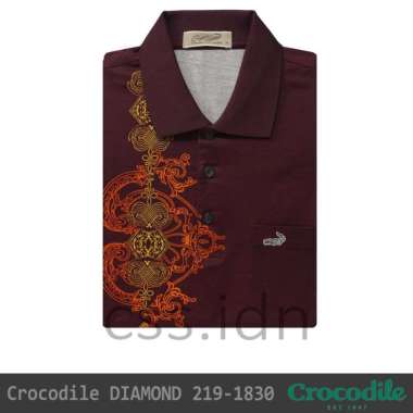 Kaos Kerah Pria Crocodile Diamond 219-1830-13 Merah XL