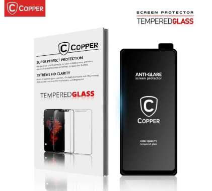 COPPER MATTE Tempered Glass untuk Oppo F9 / A18 / A17K / A17 / A16E / A16 / A12 - Reno 13F / 11F / 8
