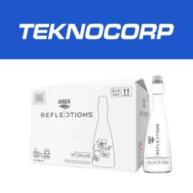 Aqua Reflections Sparkling Mineral Water 380ml [ Dus isi 12 Botol ]