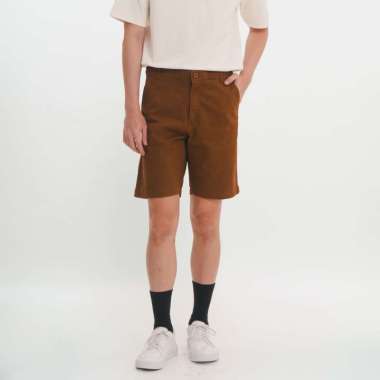 M231 Celana Pendek Pria Chino Sateen Slim 1172 Dewasa-S Putih