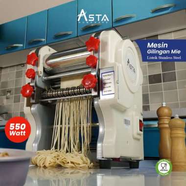 ASTA Homeware Gilingan Mie Listrik - Mesin Cetak Adonan Mie Lumpia Pastel Molen Noodle Maker - -