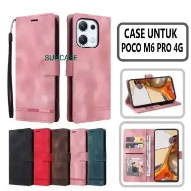 Cover per Xiaomi Redmi Note 13 Pro 4G/Poco M6 Pro 4G,Premium Pelle PU Portafoglio con Supporto Flip Libro Libretto Custodia [Protezione Completa] [Slot per Scheda] [Supporto Stand] - Nero