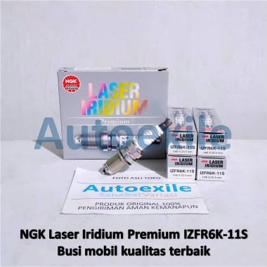 Busi Mobil NGK Laser Iridium Premium IZFR6K-11S IZFR6K11S Original