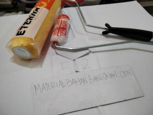 PAKET KUAS ROLL SUPRA KAPAL 10CM GAGANG BESI ROLLER KUAS ROLL ETERNA