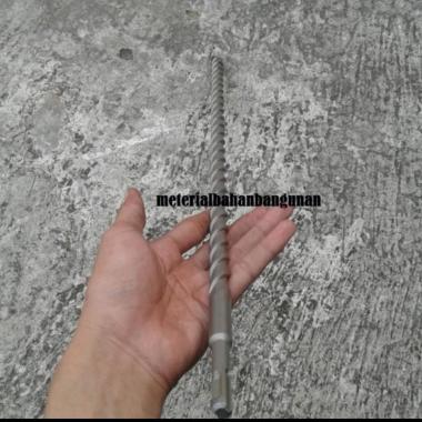 Mata Bor 10 mm Panjang 21 cm SDS Plus Drill Bit Pelubang Beton Tembok