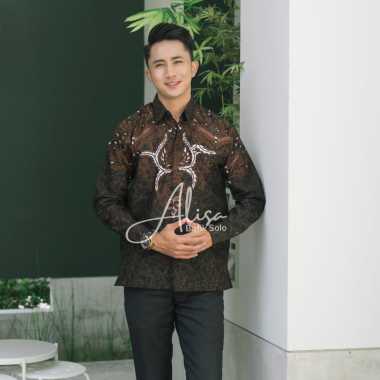 ALISA 01 Kemeja Batik Pria Lapis Furing Bahan Katun Primisima Kemeja Pria Lengan Panjang Kemeja Bati
