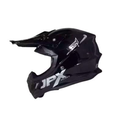 [Cod] Helm Jpx Cross Hitam Metallik -Helm Cross -Helm Motocross L