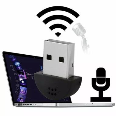 Microphone mini Dongle Mic Audio Mikrofon USB for PC Notebook
