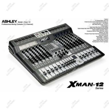 Mixer Audio ASHLEY Xman12 Xman 12 12 Channel ORIGINAL
