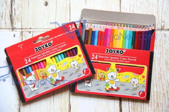 Pensil Warna Joyko 24 Color (Ukuran Pendek) CP-S24