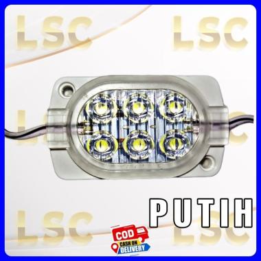 Lampu led Ultrasonik 6 mata kotak kecil 24v variasi bus truk