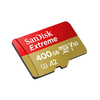 Sandisk Extreme Micro SD 400GB Micro SDXC UHS-I U3 A2 V30 190MBps Compatible 4K Drone