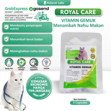 Vitamin Kucing Gembul, Gemuk Royal Care Pouch 5 Pcs Kemasan Freshpack