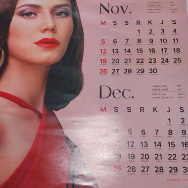 Kalender 2023 Viva Cosmetics Triwulan 5 lembar dengan cover