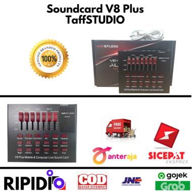Sound Card V8 Plus Mixer External Taffstudio