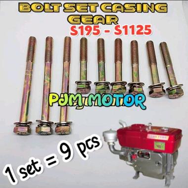 Bolt set casing gear baut tutup samping mesin diesel S195 zs1130