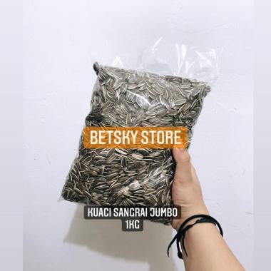 Kuaci sangrai jumbo pakan burung kemasan 1kg