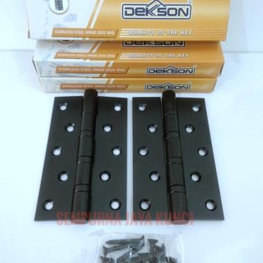 Engsel Pintu Stainless 5" Dekson Black Hinge Dekson BK 5x3x3MM 4BB