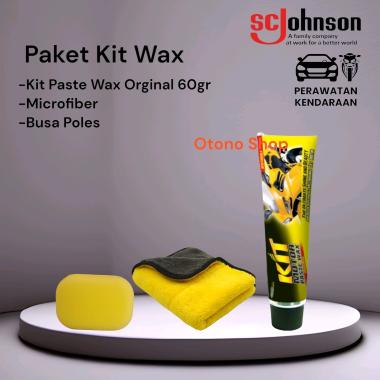 Paket Kit Wax,Kit Paste Wax Orginal,Microfiber,Busa Poles